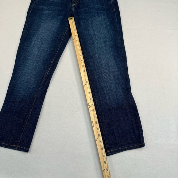 A Chip And Pepper Straight Leg Crop Jean Womens Juniors Sz 7 Dark Wash Low Rise - Picture 9 of 13